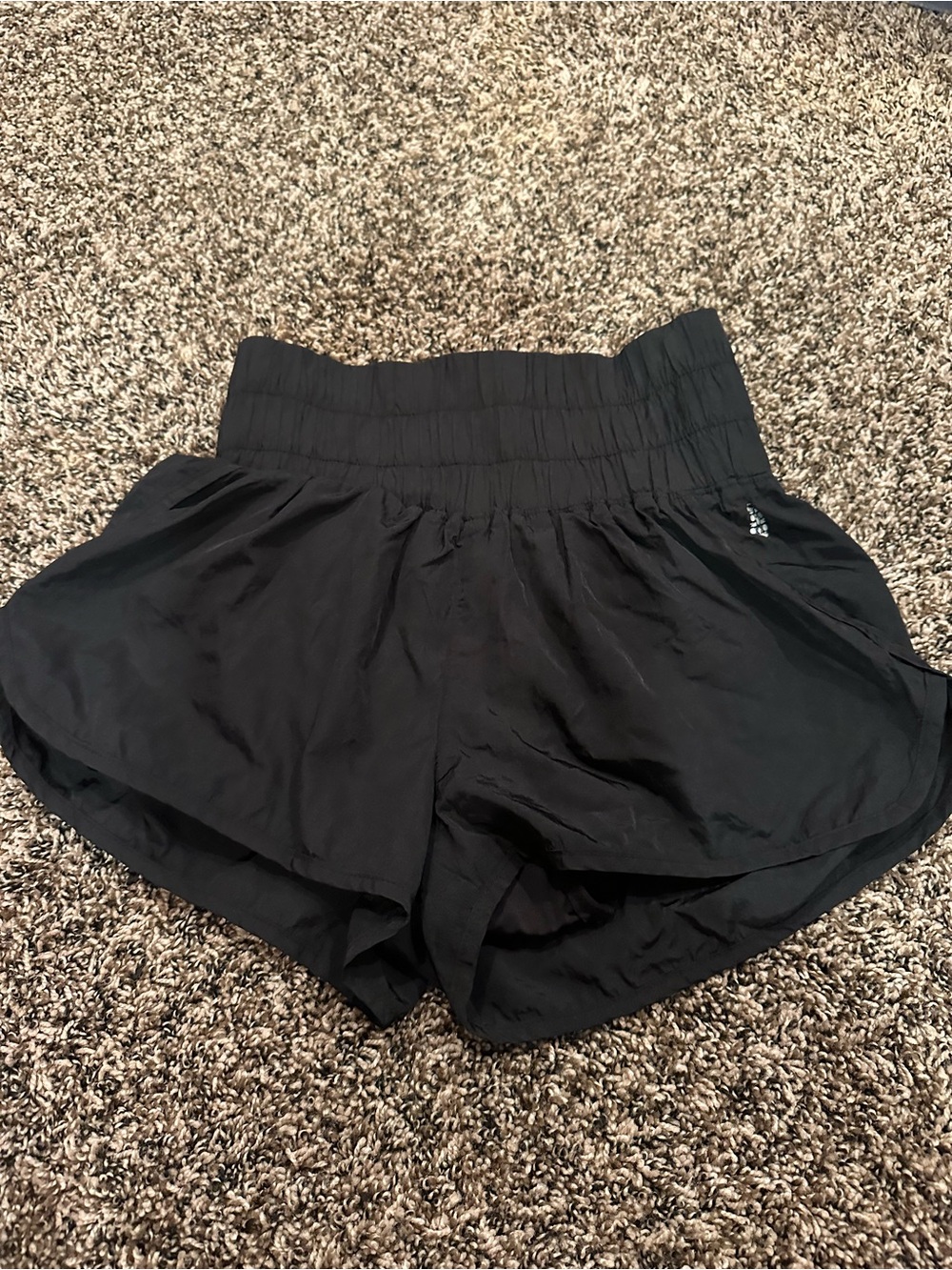 free people Black Women's High-Waist Lounge Shorts
